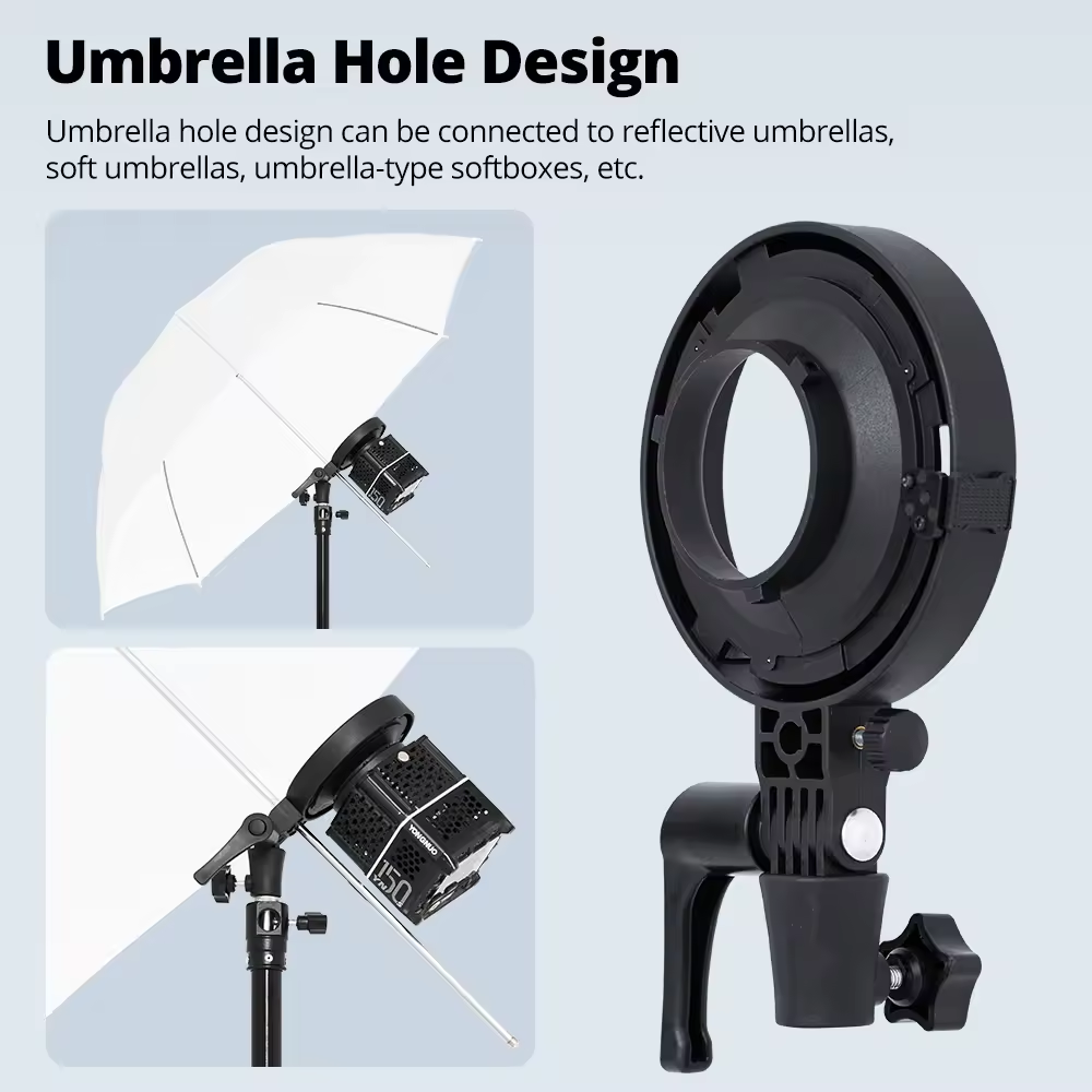 Photography Lighting Setup - Ambitful ミニマウントアダプター Bowens Yongnuo YN150 IFOOTAGE