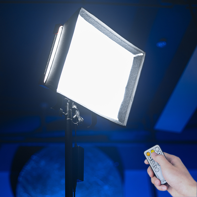 Video Light Panel Led - AMBITFUL LEDP60C 超薄型LEDビデオライトパネル 60W出力 3200-5600K色温度 ビデオ撮影、美容、TikTok、YouTubeライブ用