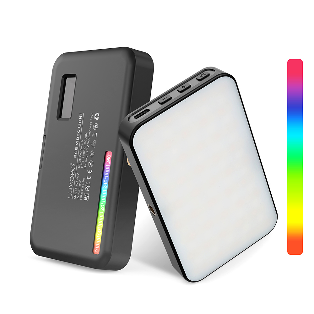 Video Light Panel Led - LUXCEO V10 PRO ビデオライト RGB パネルオンカメラライト写真撮影照明調光可能な