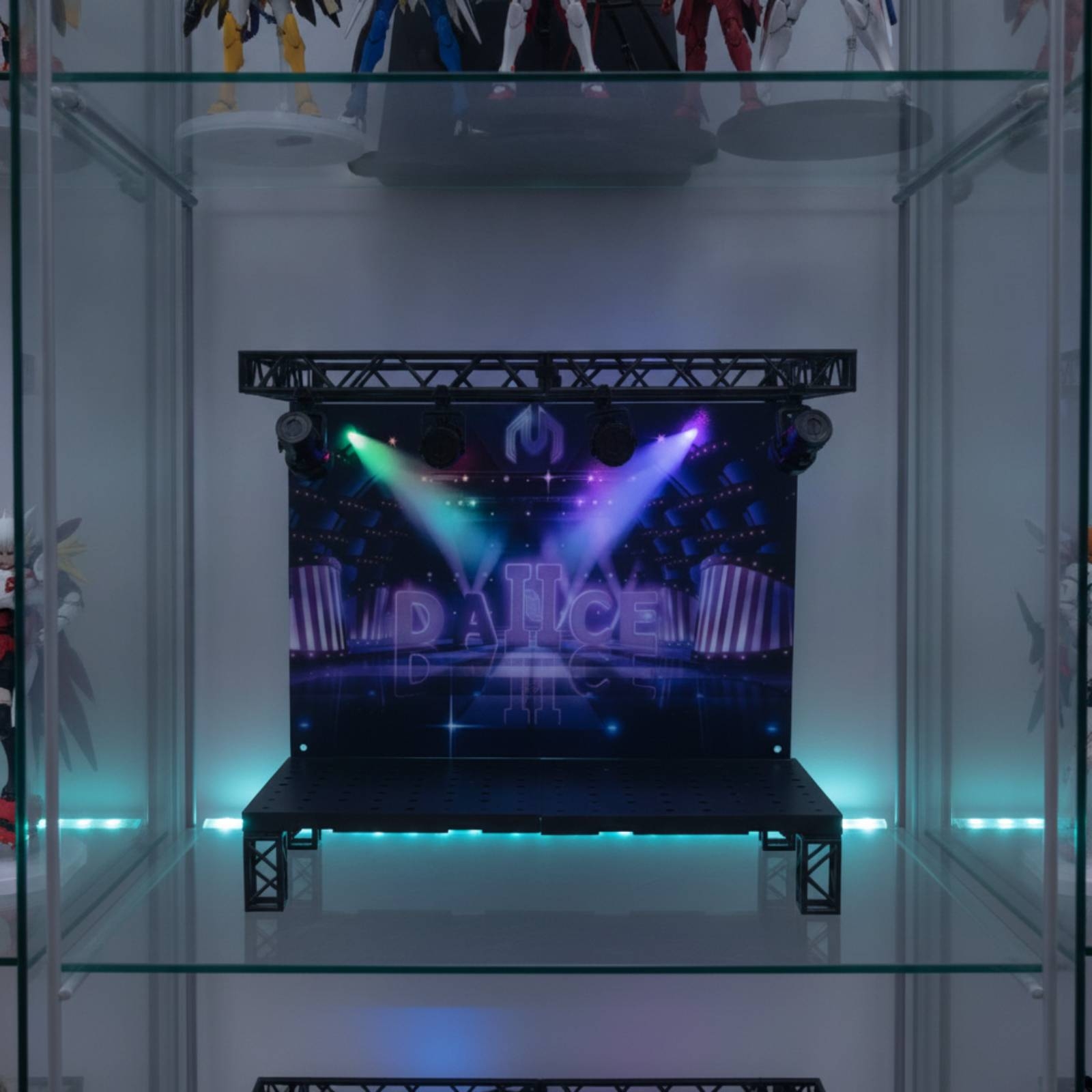 Good Lighting In Photography - ライト付きディスプレイステージ ディオラマ風フィギュア展示台 コレクター向け、おもちゃ撮影、卓上用モジュール式