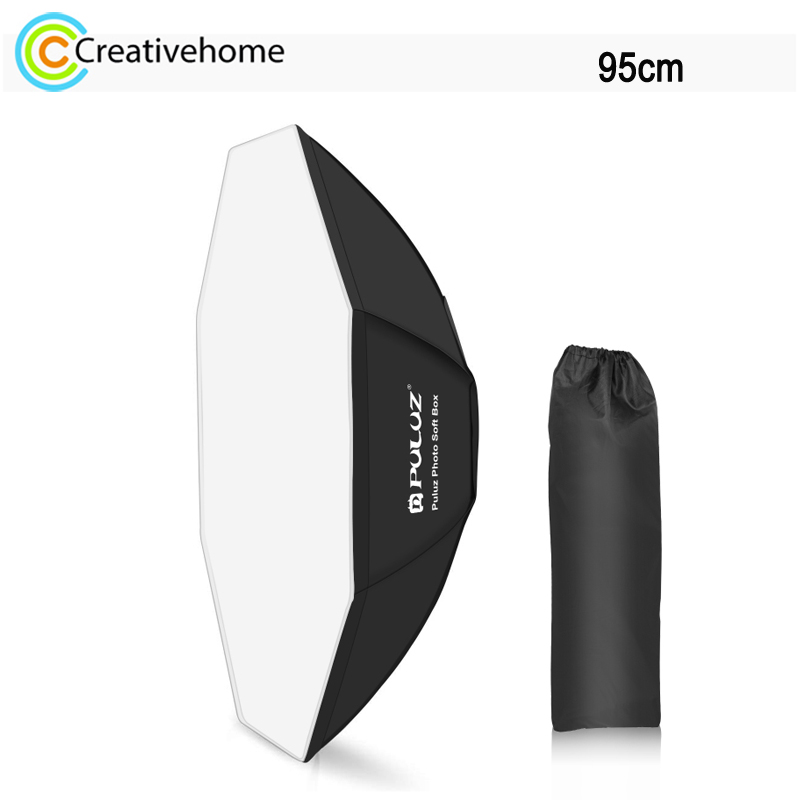 Photography Lighting Softbox - Pulz-octagonソフトボックス、写真用折りたたみ式ライトボックス、ボウマウント付き、8ポール、95cm