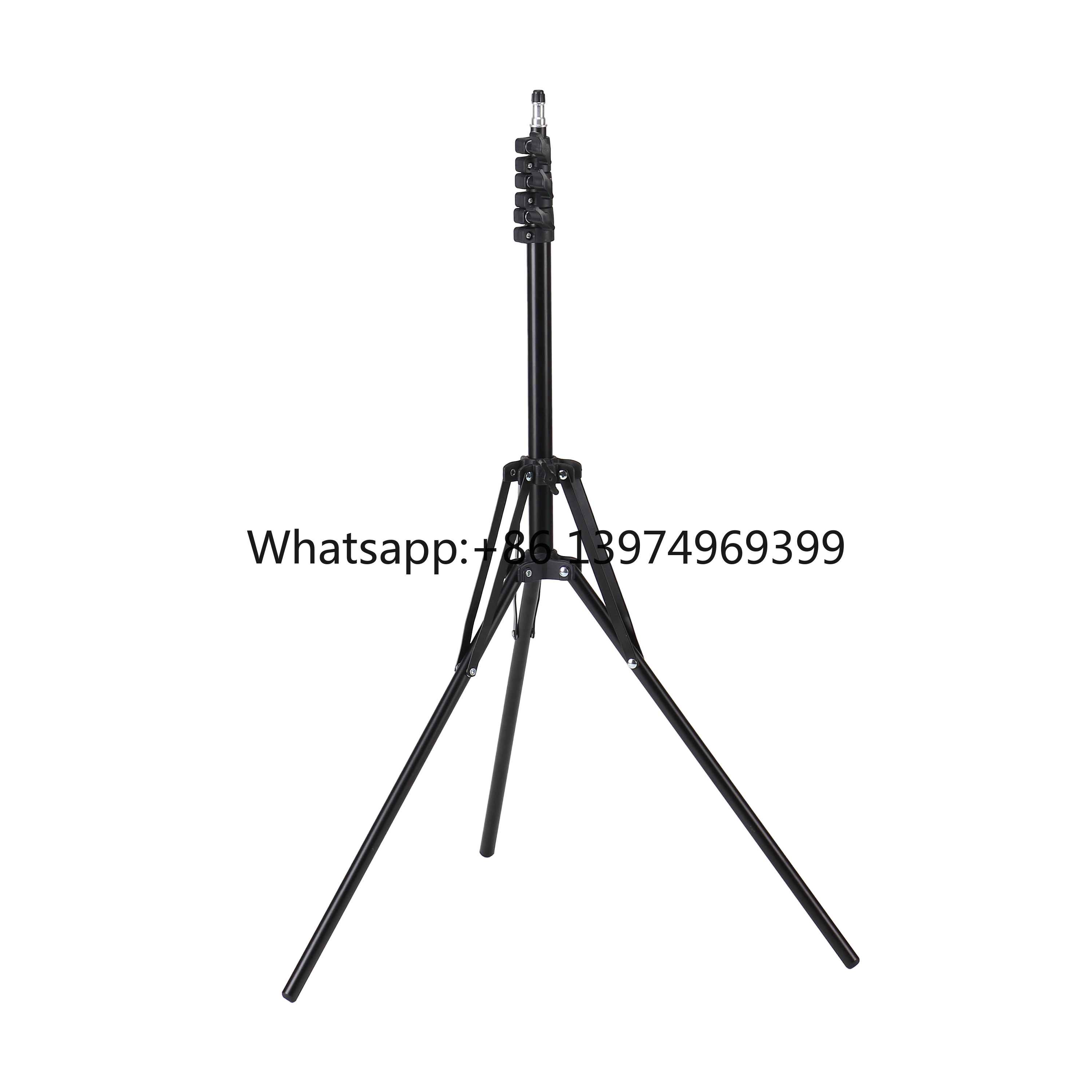 Photography Lighting Softbox - 1.9m プロフェッショナル写真撮影用ライトスタンド ブラックアルミニウム ライブストリーミング用スマホカメラ三脚