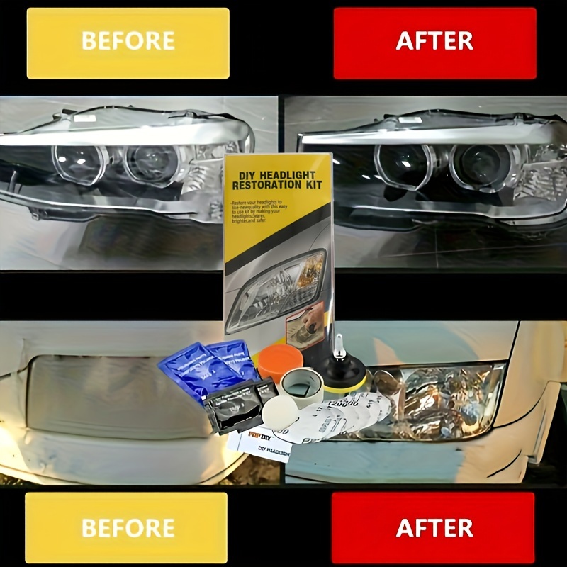 車のヘッドライト研磨キット,ヘッドライト修理,ライトポリッシ - Makeup Photography Lighting のレビューと価格