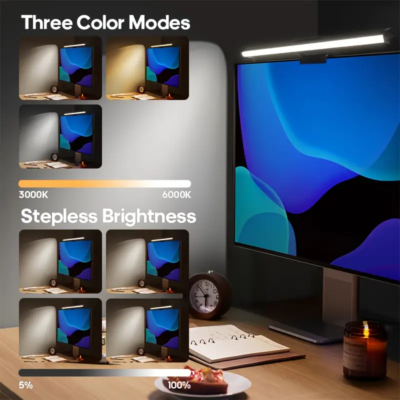USB給電式LEDモニターライトバー、RGBカラーチェンジ式 - Photography Lighting Game のレビューと価格