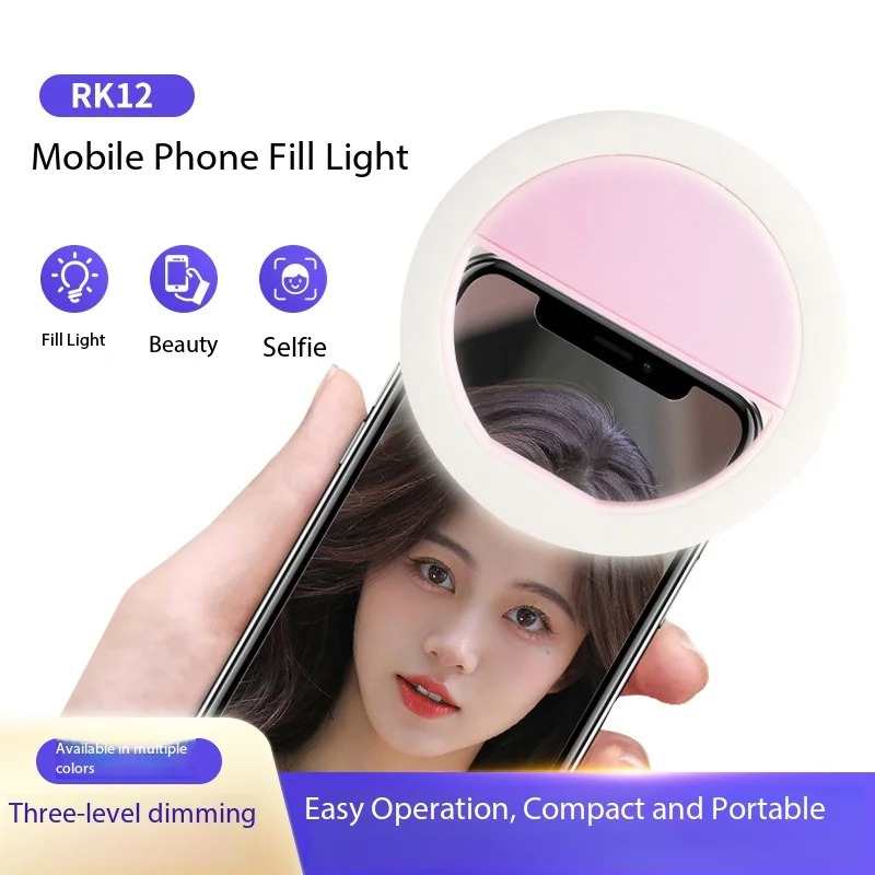 充電式クリップオン自撮りリングライト 3段階調節可能 ポータ - Photography Lighting Accessories のレビューと価格