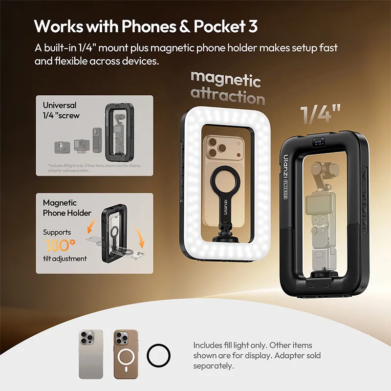 オリジナルUlanzi PL15RGBフィルライト、ハンドヘ - Photography Lighting Accessories のレビューと価格