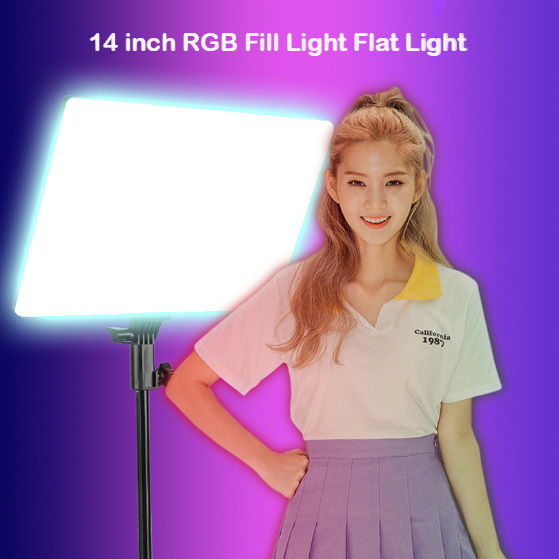 RGB 14 インチ LED ビデオライトリモコン写真撮影  - Video Light Panel Led のレビューと価格