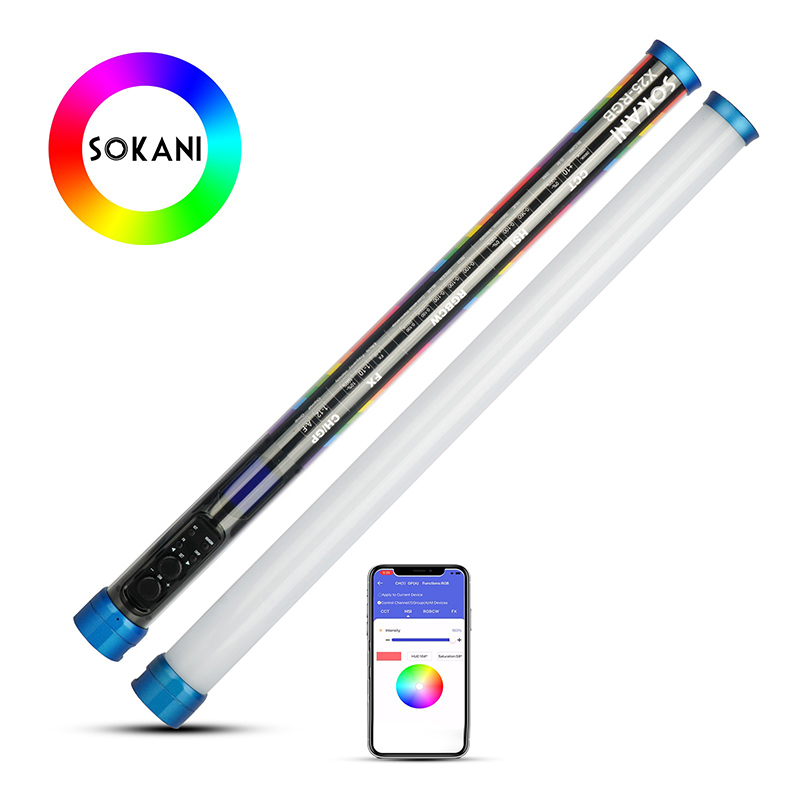 Sokani-RGB LEDビデオライトワンドスティック,バ - Photography Lighting System のレビューと価格