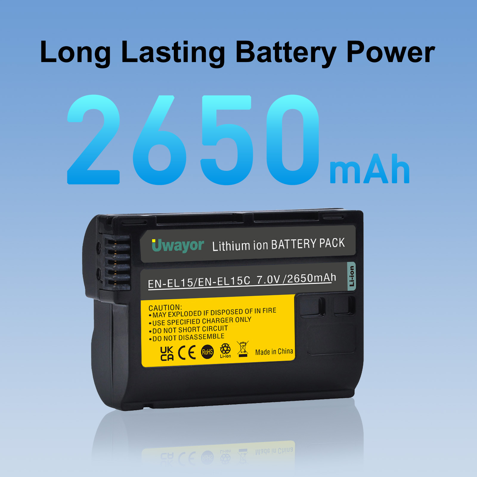 2650mAh Uwayor ENEL-15/ENEL15C - Nikon Camera Z6 Iii のレビューと価格