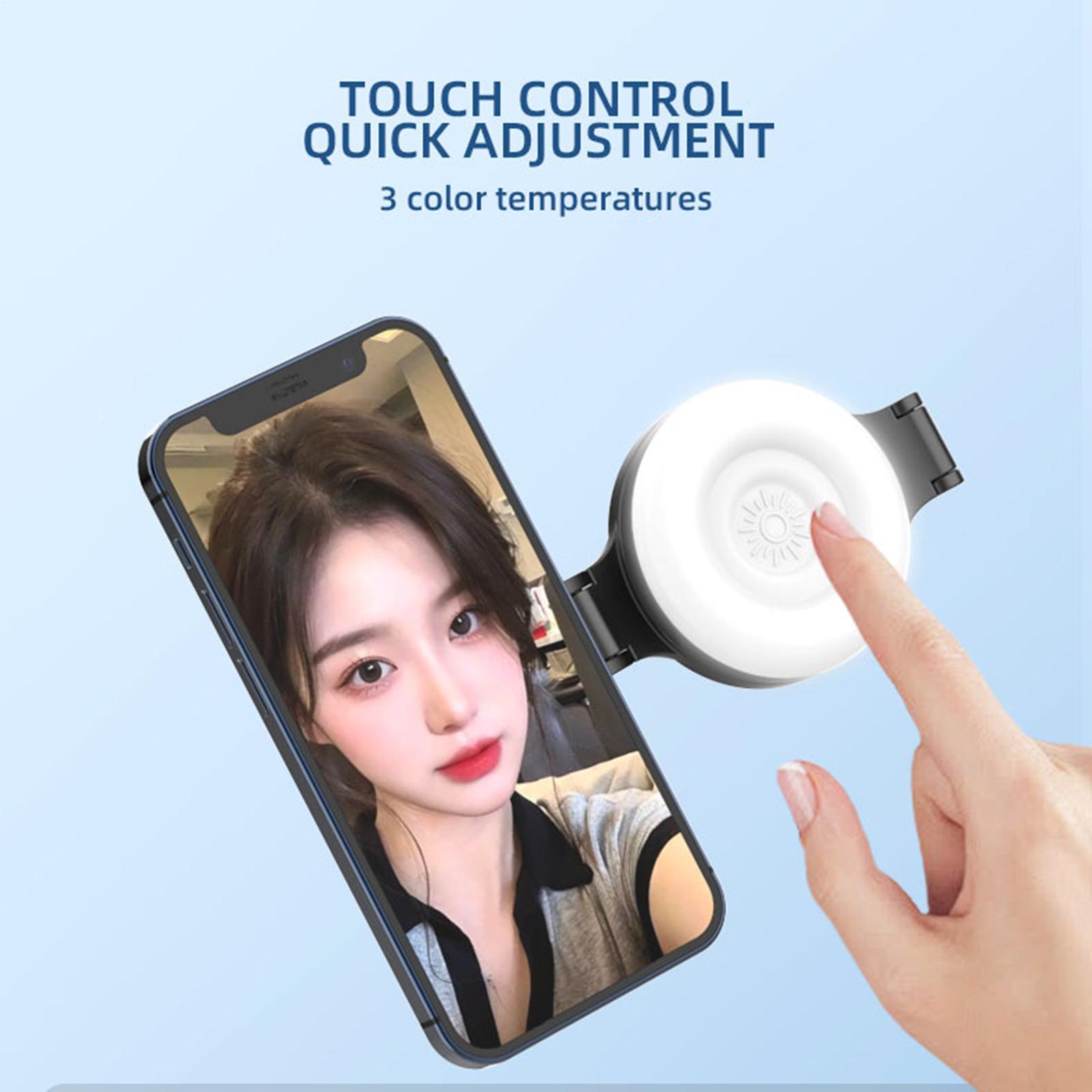 磁気自撮りライト 調光可能なソフト懐中電灯 ミラー付き 磁気 - Makeup Photography Lighting のレビューと価格