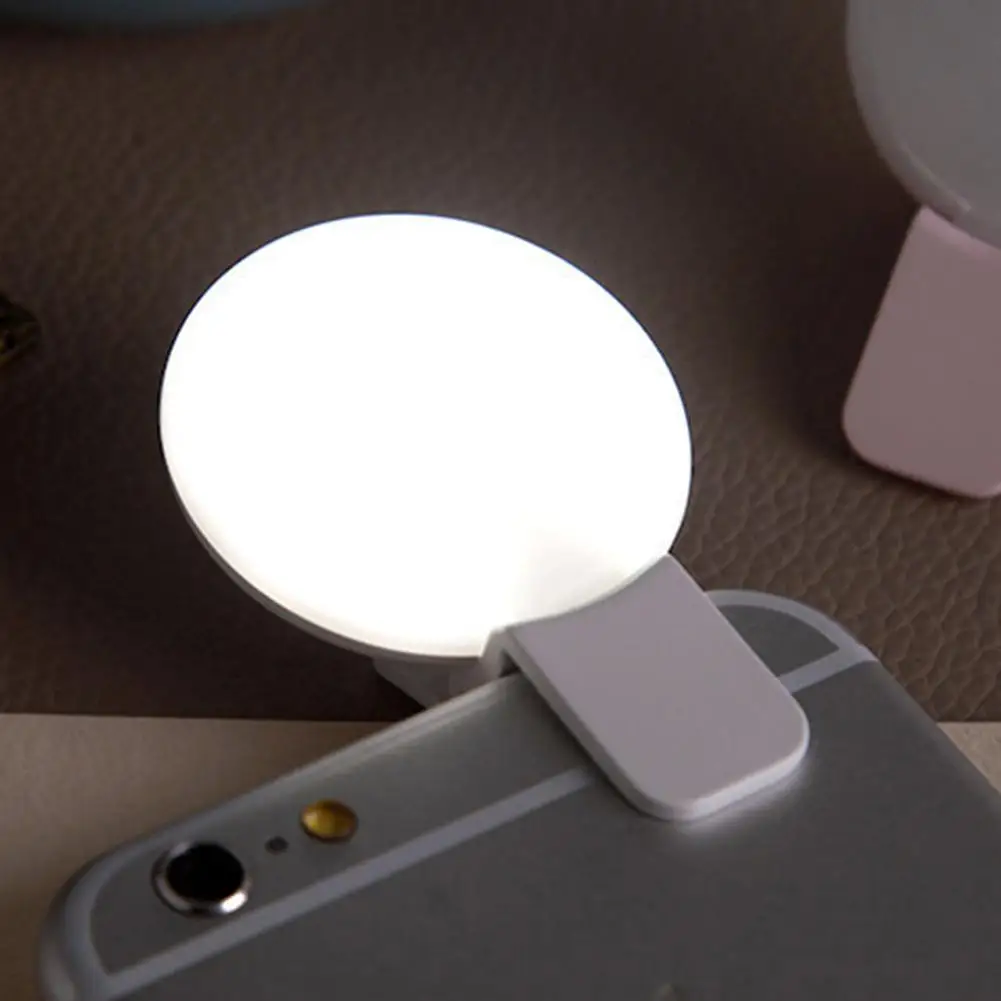 携帯電話 LED Selfie リングライトポータブルミニ耐 - Photography Lighting Game のレビューと価格