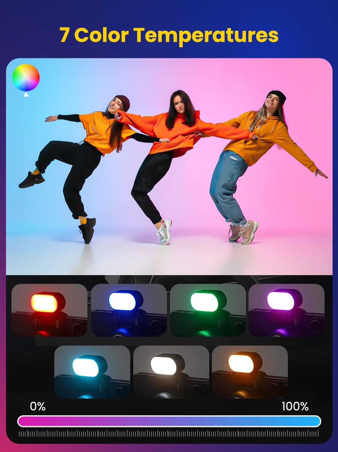 AOCHUAN ミニ RGB 磁気補助光 3 ストップ輝度  - Photography Lighting Accessories のレビューと価格