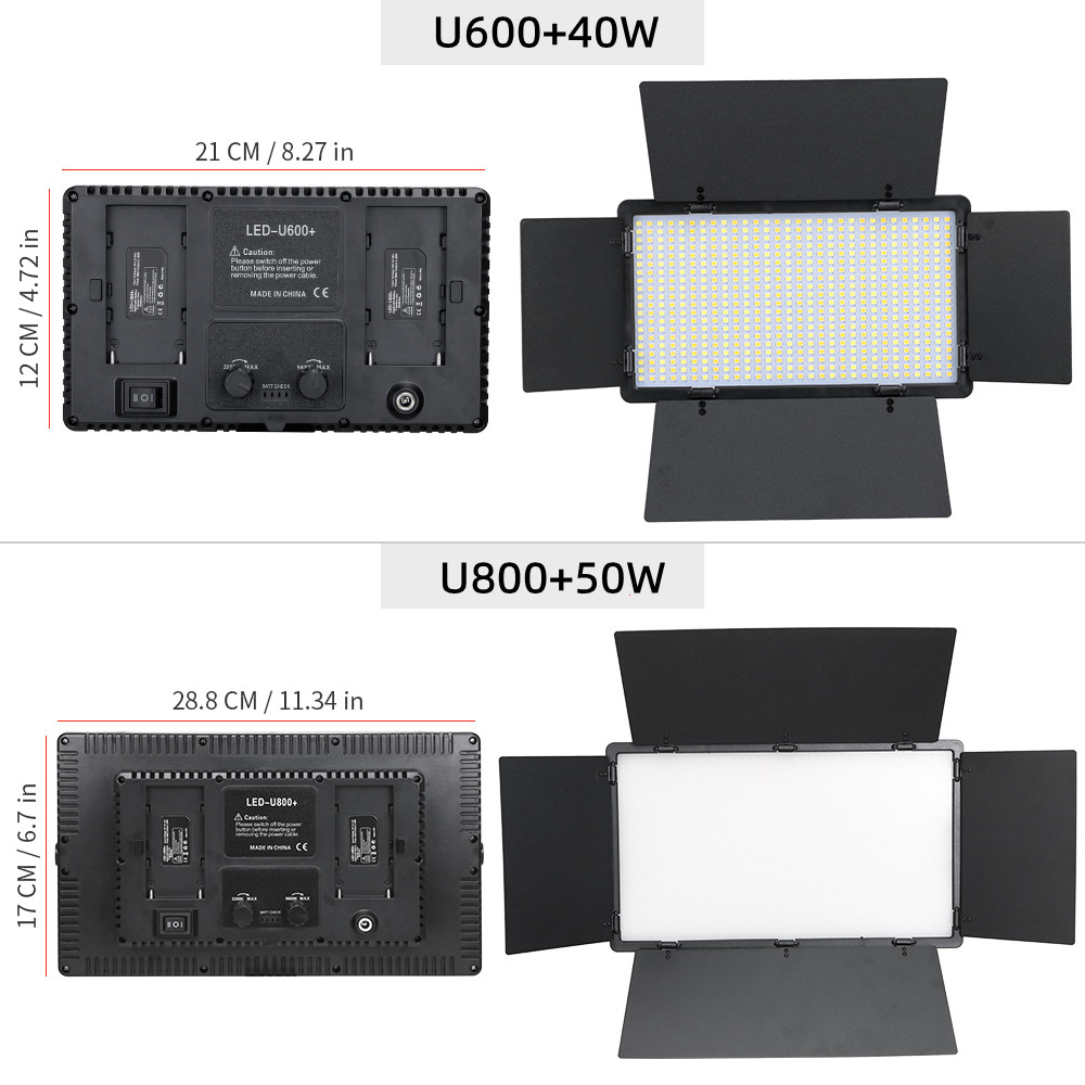 U800-LEDスタジオライトキット,600,カメラ,写真, - Video Light Panel Led のレビューと価格