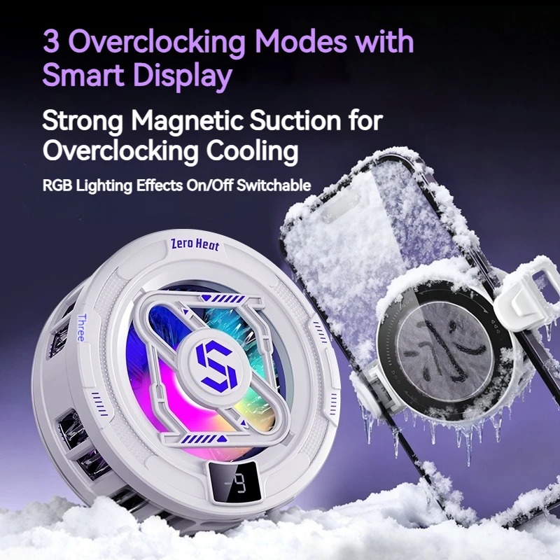 K52 AIモバイルクーラー 磁気バッククリップ式アイス冷却 - Photography Lighting Game のレビューと価格