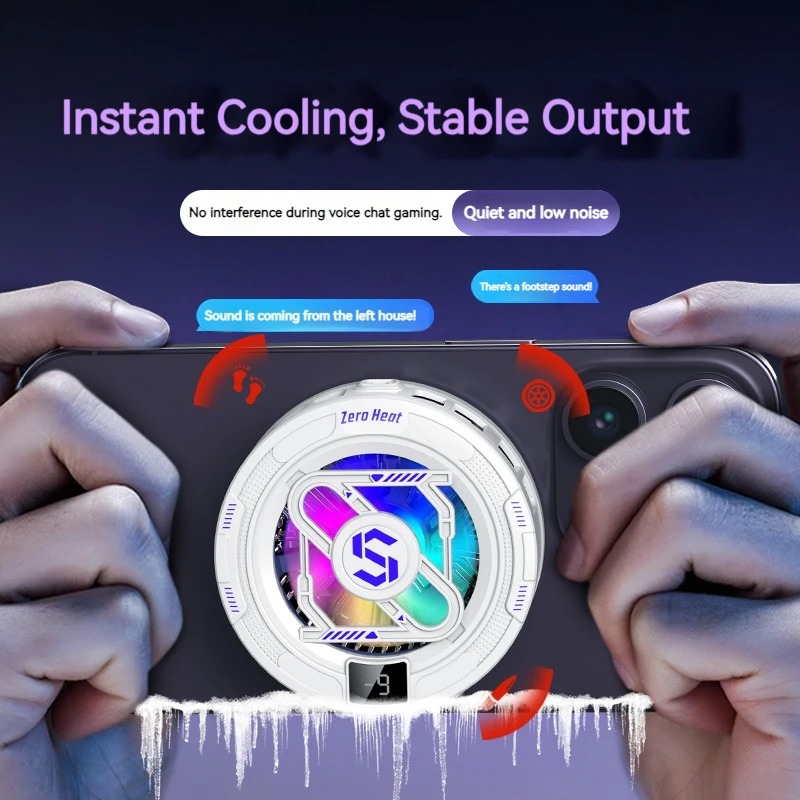 K52 AIモバイルクーラー 磁気バッククリップ式アイス冷却 - Photography Lighting Game のレビューと価格