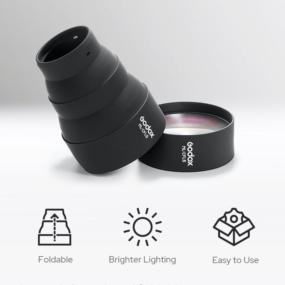 Godox ML-CFL5 折りたたみ式フレネルレンズアタッ - Fresnel Lens Attachment のレビューと価格