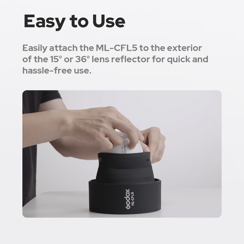 Godox ML-CFL5 折りたたみ式フレネルレンズアタッ - Fresnel Lens Attachment のレビューと価格