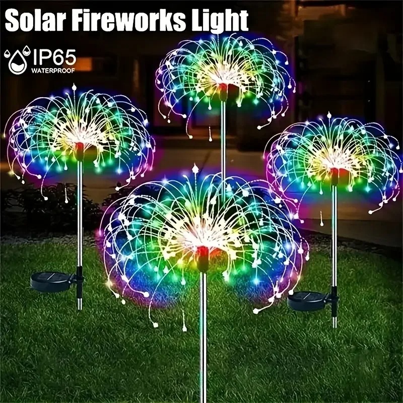 1パックソーラー花火芝生ライト屋外用、IP65ソーラーガーデ - Flower Photography Led Lighting Pack のレビューと価格