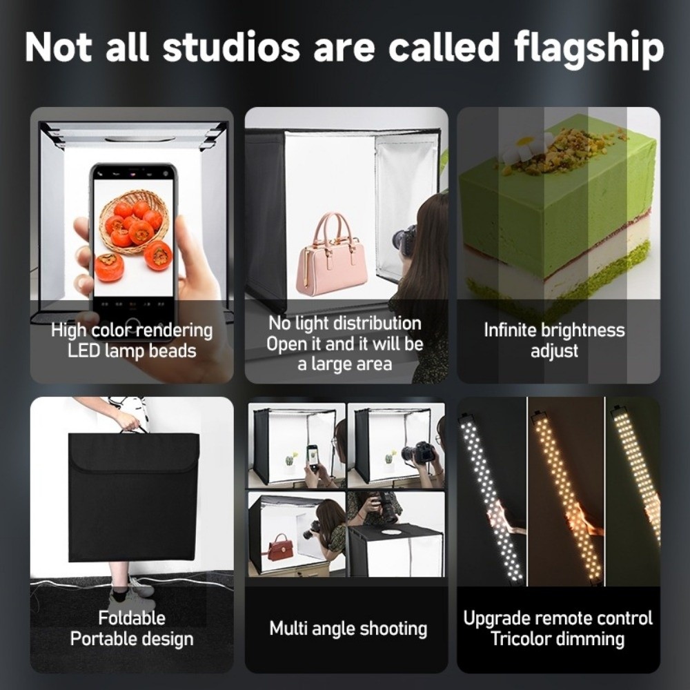 45/65cm LED ソフトライトボックス ミニ 背景付き - Photography Lighting Softbox のレビューと価格