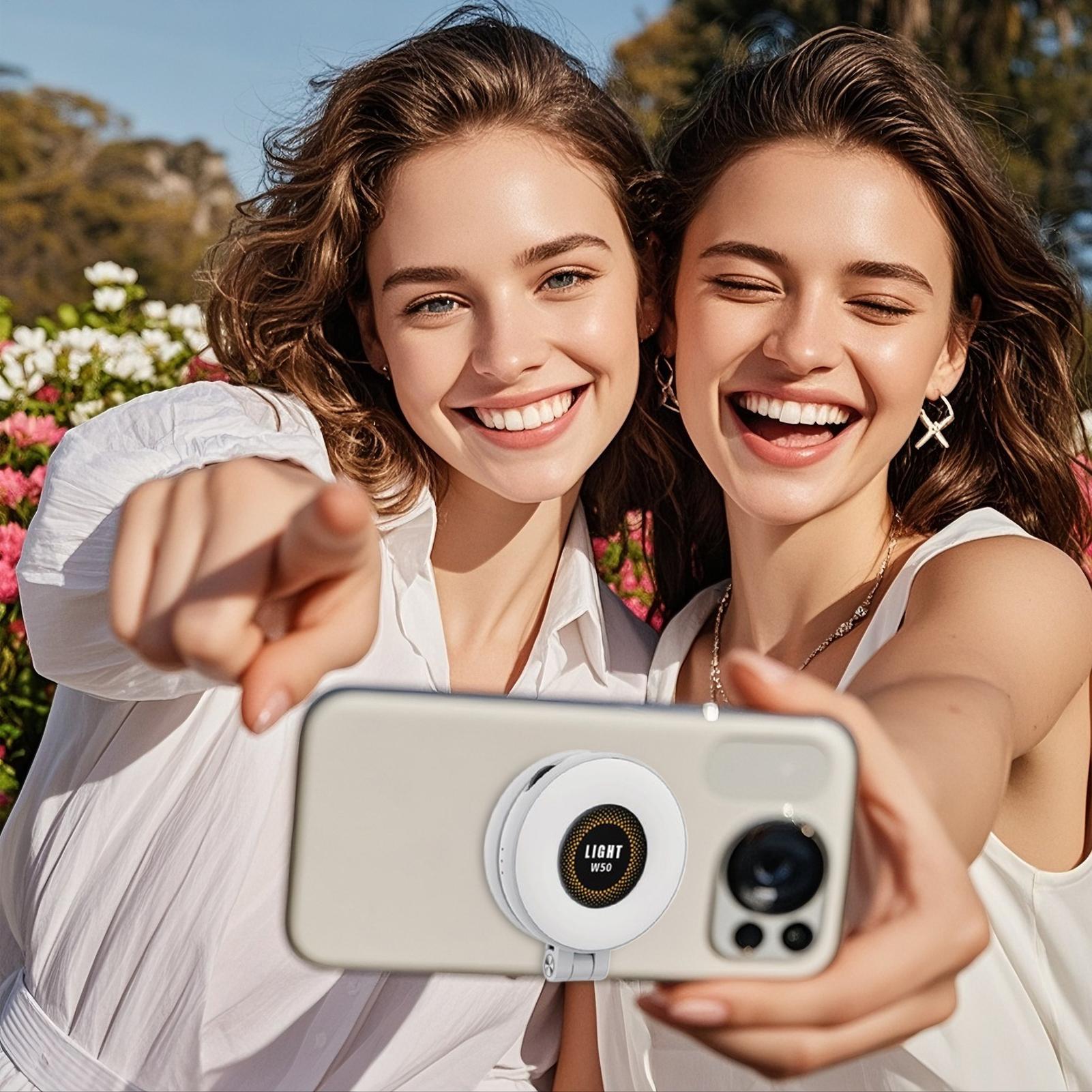 マグネット式自撮りライト 3モード ソフト照明 折りたたみ式 - Makeup Photography Lighting のレビューと価格