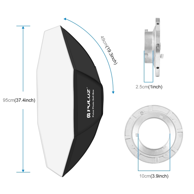 Pulz-octagonソフトボックス、写真用折りたたみ式ラ - Photography Lighting Softbox のレビューと価格
