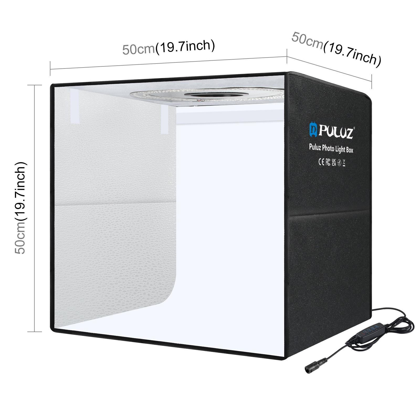 PULUZ 50cm折りたたみ式ポータブルリングライト写真撮 - Makeup Photography Lighting のレビューと価格