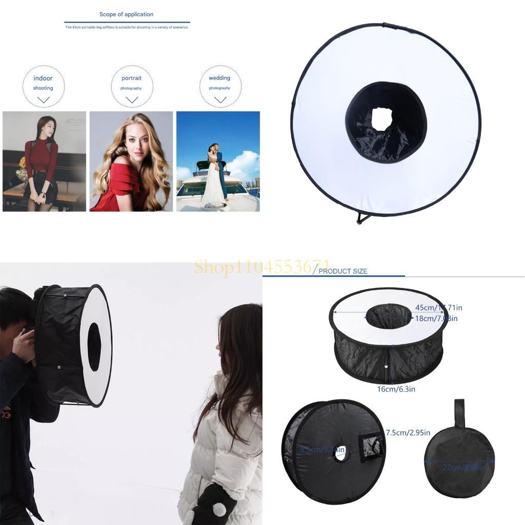 ベストセラークイックアセンブリ45CM折りたたみ式ライトソフ - Photography Lighting Beginners のレビューと価格