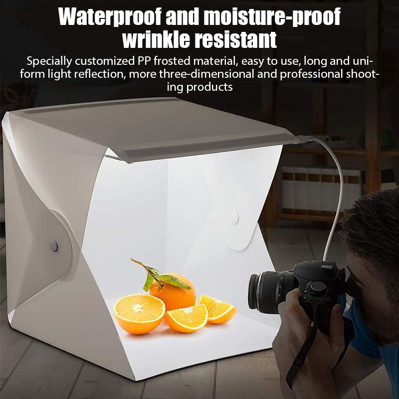 折りたたみ式ライトボックス ポータブル写真撮影用LEDフォト - Photography Video Lighting Kit のレビューと価格