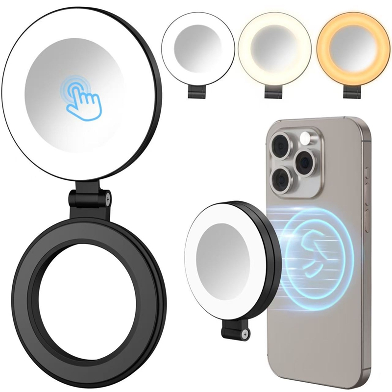 3段階速度調整ミニ磁気ポケットライト、自撮りミラー交換用ライ - Makeup Photography Lighting のレビューと価格