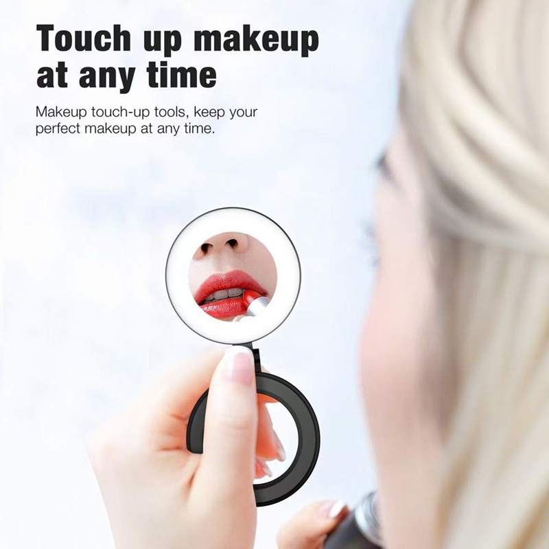 3段階速度調整ミニ磁気ポケットライト、自撮りミラー交換用ライ - Makeup Photography Lighting のレビューと価格