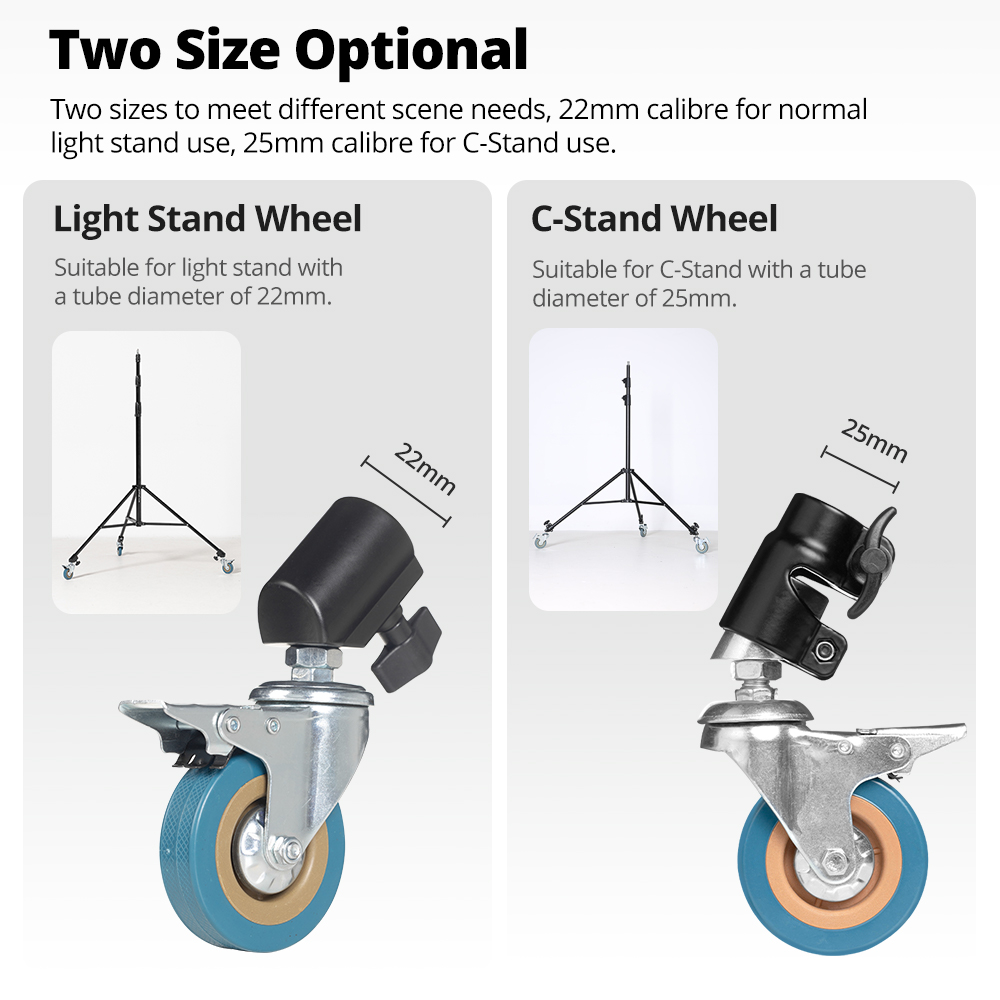 AMBITFUL 3 個 C スタンドスイベルキャスター金属 - Photography Video Lighting Kit のレビューと価格