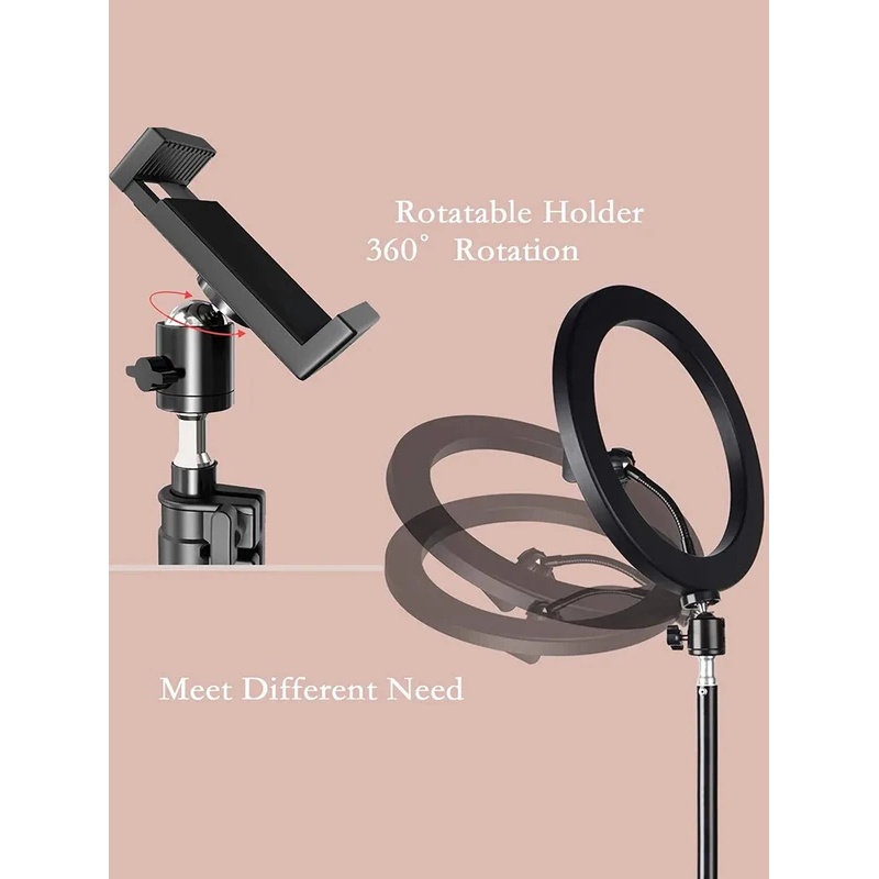 Desiontal 26cmリングライト、三脚スタンド付き、 - Makeup Photography Lighting のレビューと価格