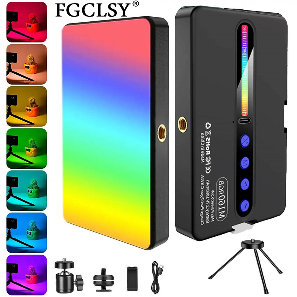 LED RGB カメラライト フルカラー出力ビデオライトキッ - Video Light Panel Led のレビューと価格