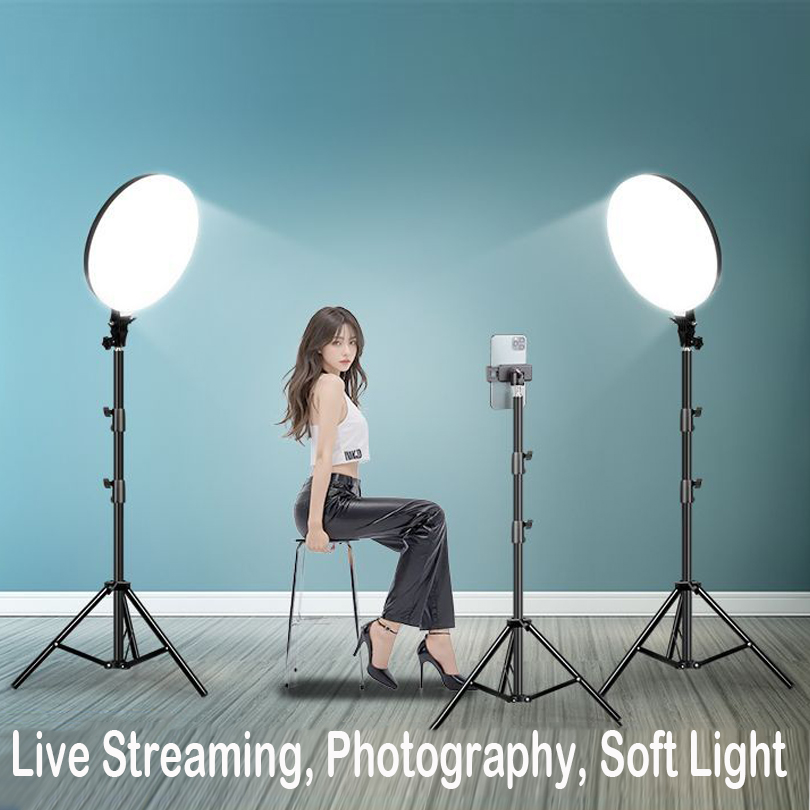45CM大型LEDビデオライトキット 調光可能 3200-6 - Photography Video Lighting Kit のレビューと価格
