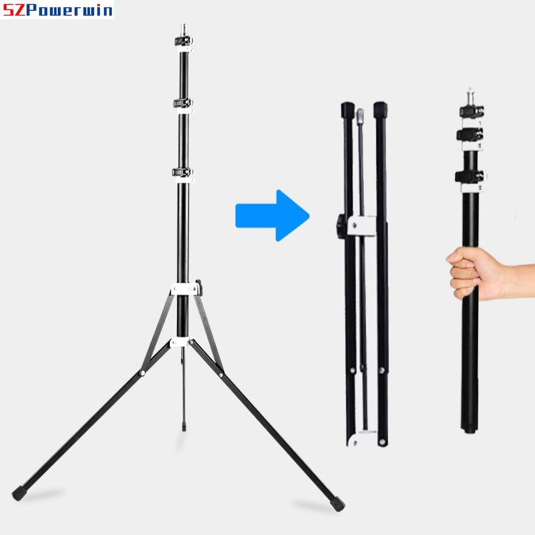 2m アルミ合金製 リバース折りたたみ式ライトスタンド |  - Photography Lighting Softbox のレビューと価格
