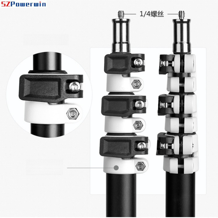 2m アルミ合金製 リバース折りたたみ式ライトスタンド |  - Photography Lighting Softbox のレビューと価格