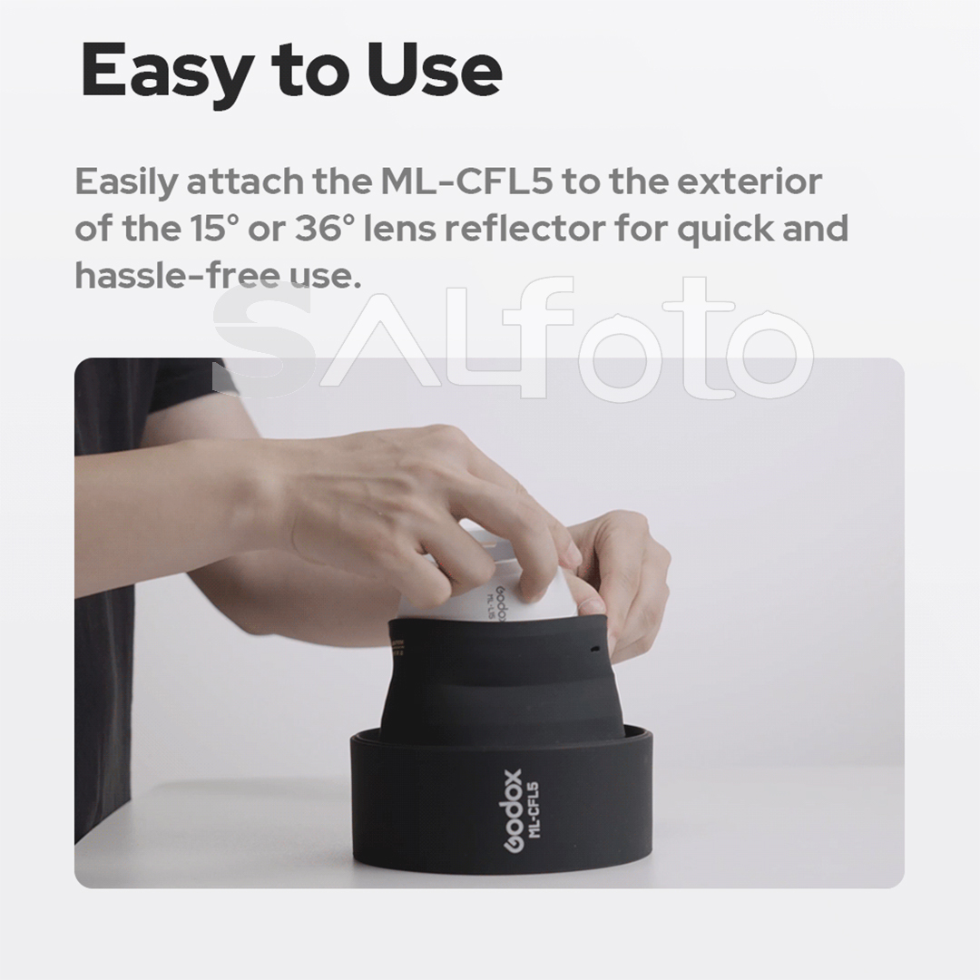Godox ML-CFL5 折りたたみ式フレネルレンズアタッ - Fresnel Lens Attachment のレビューと価格