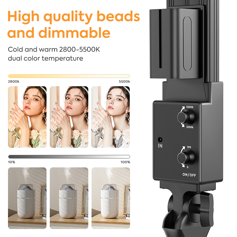 LEDフォトスタジオ照明キット,2800〜5500K,バッテ - Photography Video Lighting Kit のレビューと価格