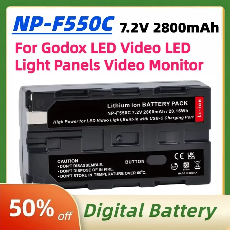 NP-F550C NP-F550 F570 バッテリー 7. - Video Light Panel Led のレビューと価格