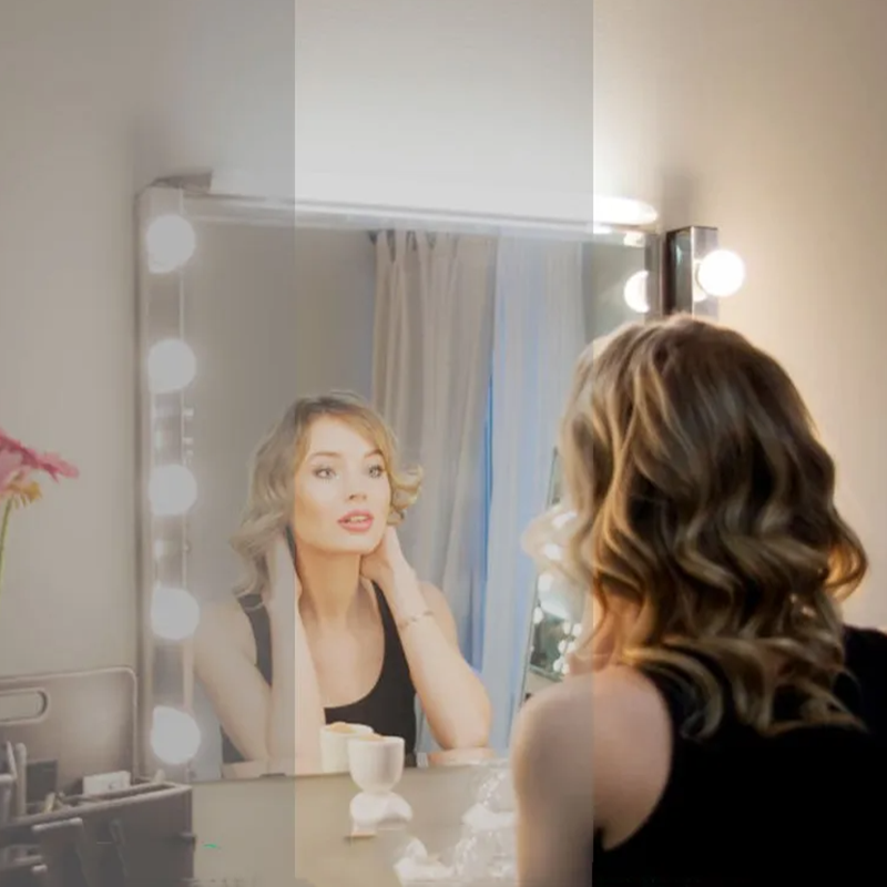 LED化粧鏡ライト ハリウッドスタイル USB調光可能 明る - Makeup Photography Lighting のレビューと価格