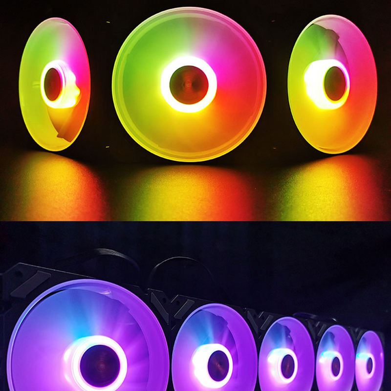 ARGB 120mmケースファン 5V 3PIN マザーボー - Photography Lighting Game のレビューと価格