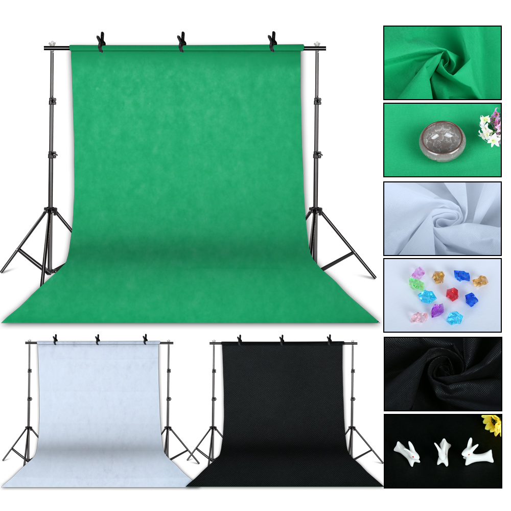 写真撮影用ソフトボックス照明キット、2.6x3m背景フレーム - Photography Video Lighting Kit のレビューと価格