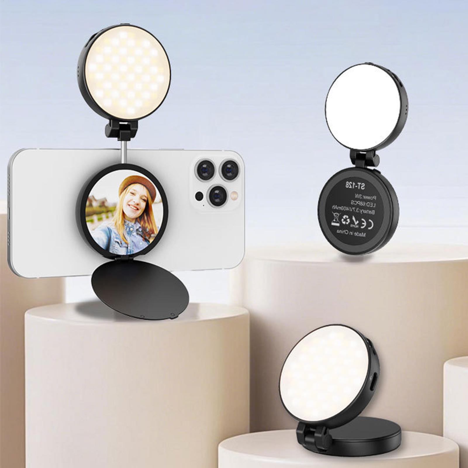 電話ライト磁気ビデオ録画ランプポータブル自撮りライト写真撮影 - Makeup Photography Lighting のレビューと価格