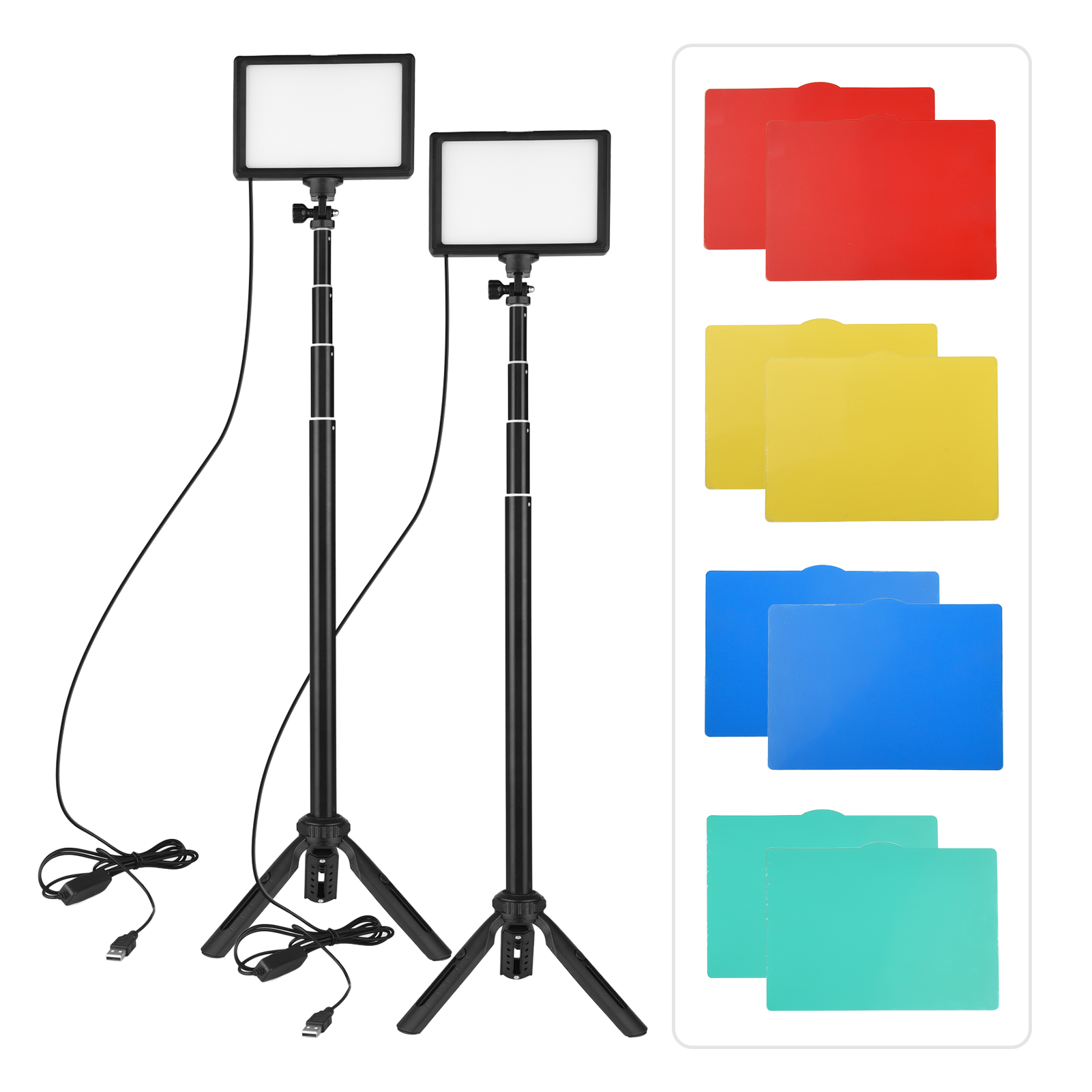 Ander-LEDビデオライトキット,写真照明,高さ3200 - Photography Video Lighting Kit のレビューと価格