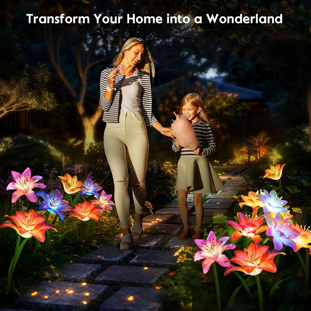 ソーラーライト屋外ガーデン装飾 - 6個セットソーラーフラワ - Flower Photography Led Lighting Pack のレビューと価格