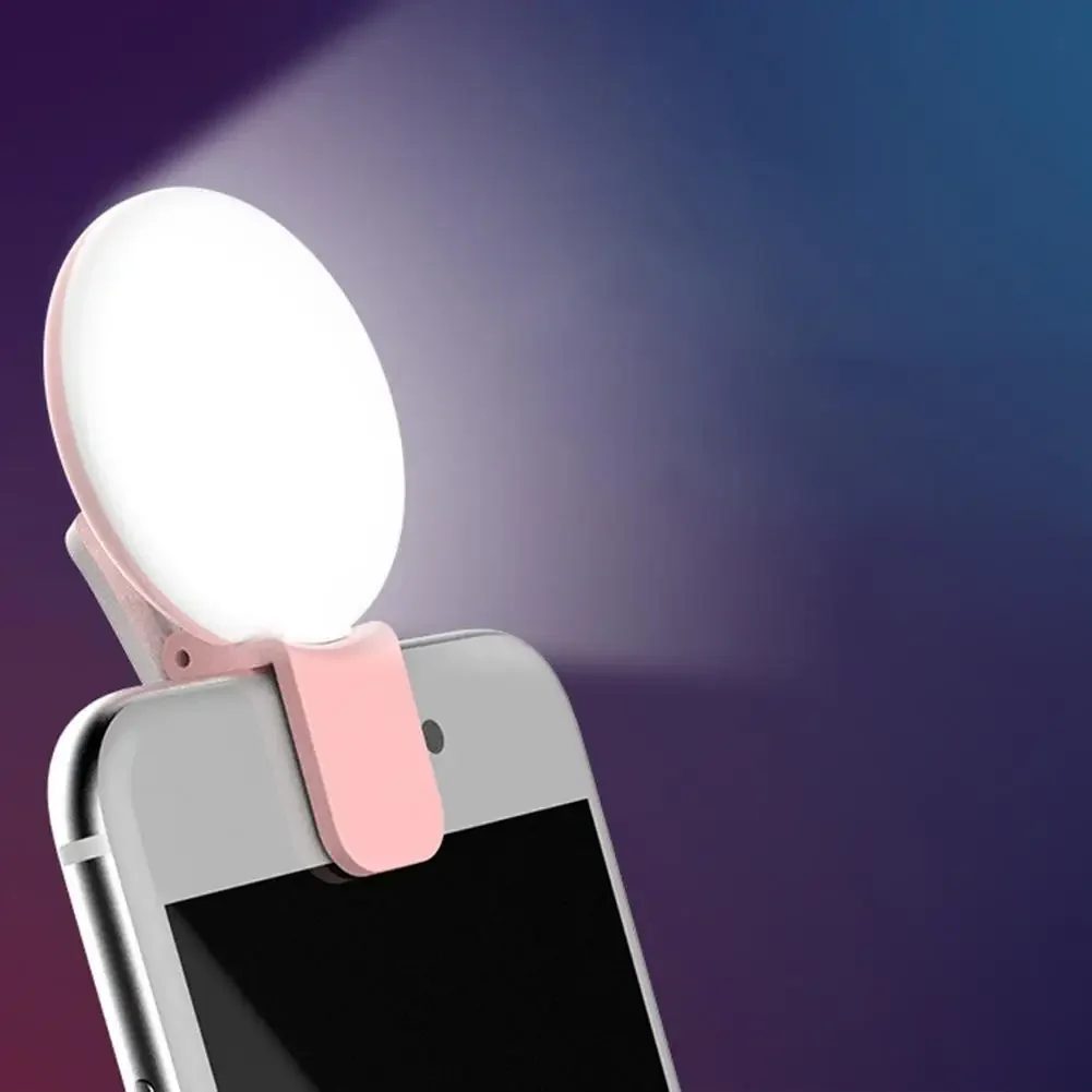 携帯電話 LED Selfie リングライトポータブルミニ耐 - Photography Lighting Game のレビューと価格